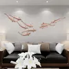 Obiekty dekoracyjne figurki tło dekoracja ściany wisiorka ryba chińskie wejście do salonu 3D kreatywna dekoracja ściany 230331