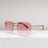 Top lunettes de soleil de créateurs de luxe 20% de réduction sur les types de femmes rouges nettes teintées sans monture personnalisées