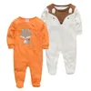Footies Baby Romper Born 2pcs/lot Body Boys Clothing Girls Clothes Autumn Spring Cotton