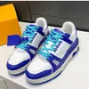 2023Mens Casual Flat Trainer Sneaker Luxus Designer Atmungsaktiv Weiß Tennis Sportschuh Schnüren Mehrfarbig Für Herbst Winter 12121