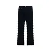 Jeans masculinos Estilo americano Erosão negra danificou Rough High Street Men's Insp Hip-Hop Fashion Vintage Skinny calças 2023 Streetwear