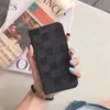 Offizielle Damier Folio Wallet Handyhüllen für iPHONE 13 13PRO 14 14pro 14plus 12 12PRO 11 PRO X XS MAX XR 8 7 Plus Beutelhüllen PU-Leder Smartphone Protect Kleber Rückseite