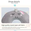 Pillows Portable Unicorn U Shaped Travel Car Air Flight Inflatable Neck Support Headrest Cushion Soft Memory Foam 230331