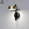 Lampe murale kobuc nordique minimaliste intérieure LED 5W pour le fond de chambre à coucher décoration en fer or créativité