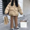 Damen Trenchcoats Parkas Damen Daunenjacken Winter 2023 Mit Kapuze Reißverschluss Verdicken Lose Hong Kong Gesteppte Warme Mode Streetwear Tops