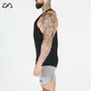Herrtankstoppar Sommaren Men Y Back Gym Stringer Top Cotton Bodybuilding ärmlös man Fitness Muscle Workout Vest Eesthetic