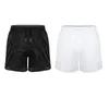 Onderbroek Iefiel heren elastische taille pure kleur doorzichtige trekkoord snel droge strand shorts zwembroek met bulit-in mesh briefsunderpant