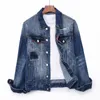 Evisus Herrenjacken, Herren-Outwear-Mäntel für Herren, Frühlingskleidung, Dsquared-Jeans, Cowboy-Metallknöpfe, mehrere Taschen, Baumwolle, Dilapidated Reworked Evisulies Dsquared-Jacke