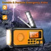 Radio 2023 DAB FM AM Bluetooth Emergency Solar Mottagare Hand Crank Dynamo Outdoor LED SOS S 230331