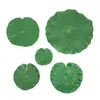 Fleurs décoratives 15 pièces 5 sortes mousse flottante artificielle feuilles de Lotus nénuphars faux feuillage étang décor pour piscine Aquarium