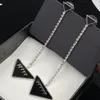 Women Desigenr Earrings Dangle Classic Vintage Jewelry Trendy Triangle Dangle Chandelier Design Stud 3 Styles