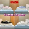 Designer Canvas Shoes Women Luxury Casual Shoe Double Wheel Sneakers Nylon Trainers Womens Alabaster Pink Black White Height Increasing 5CM Sneaker Trainer US 4-10
