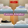 Designer Canvas Shoes Women Luxury Casual Shoe Double Wheel Sneakers Nylon Trainers Womens Alabaster Pink Black White Höjd Höjd ökar 5 cm Sneaker Trainer US 4-10