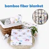 Decken Swaddling 120120 cm Baby Bambusfaser Musselin geboren Infant Soft Swaddles Wrap Towel Shade Gaze Kinderwagenabdeckung 230331