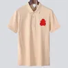 Marque de luxe mens designer polo t-shirt été mode respirant à manches courtes revers haut décontracté TV197