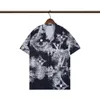 Sommer Luxusmarke Herren lässige Hemden Kleider Designer gedruckt lose Lang Shirts Cotton Casual Slim2477