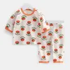 Pijama çocuk pijamaları set yaz klimalı kızlar pijama bebek iç çamaşırı çocuk pijamaları 1-10t 230331