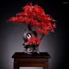 Decorative Flowers Simulated Plant Bonsai Artificial Pine Tree Tabletop Decoration Indoor Green Potted Fake Plants Home Decor