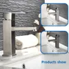 Bathroom Sink Faucets Basin Sink Bathroom Faucet Deck Mounted Cold Water Basin Mixer Taps Matte Black Lavatory Sink Tap Crane 230331