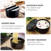 Bowls Bowl Japanese Soup Lid Melamine Noodle Ramen Cereal Lids Salad Black Rice Miso Dessert Instant Japan Mixing Dish Pho Soba