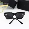 Triangular P letter Designer Sunglasses New fashion cat's eye small frame sunglasses ins red women's glasses advanced sense women