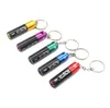 2023 Smoking Pipes Creative keychain battery bong metal aluminum mini pipe convenient and easy to hide multi-color smoker