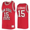 2023 Final Four 15 Kawhi Leonard Jerseys Baloncesto universitario San Diego State Aztecs 21 Jamaal Franklin 0 Devin Watson 5 Jalen McDaniels 21 Malik Pope Cosido NCAA