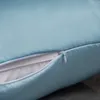 Funda de almohada Funda de almohada de seda de morera natural Cremallera oculta Funda de almohada real Color sólido Tamaño múltiple 40x60 cm 50x90 cm 230330