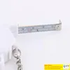 Mini Iron Skin Tape Measce TEAPOT PLASTIC KEY PUCKLE mjuk bärbar Ruler Flexibel regel Keychain Wedding Party Souvenir