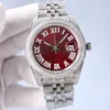 Diamond Watches Movement Reloj Hombre Automatisk silverklänning Dress Rostfritt stål Sapphire Vattentäta lysande par Style Wristwatches Clean Factory