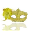 Festmasker damer venetian blomma maskerad mask prinsessan y halloween jul cosplay spets droppleverans hem trädgård festlig supp dhsqr