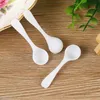 White Black Small Plastic Coffee Measuring Spoon Kitchen Tools 1ml Milk Powder Liquid Seasoning Refillable Reusable Scoops