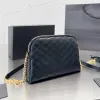 Fashion Designer Shell Bag Camera Handbag Diamond Lattice Gold Logo Crossbody Purse Chain Coin Wallets