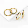 Полоса Rings Женщины 18K Золото покрыта 2 -миллиметровым стерлингом Sier Rainbow Rainbow Rainbow Cround Cinbic Circonia Eternity Ring как годовщина Jewelr Dhgarden Dhjwh