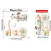 Adesivi Murali BRUP Simpatico Cartone Animato Animale Adesivo Ragazzo Albero Adesivo Foresta Carta Da Parati Camera Dei Bambini Baby Room Decalcomania Decorativa 230331