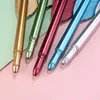 Creative Vintage Feather Ballpoint Pen Customized LOGO Personalized Laser Lettering Cute Pens Korean Stationery School Supplies