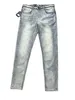 Мужские брюки дизайнер Prad Family Jeans P New Spring/Summer Light Wash Slim Fit Small Leg Triangle Thin Straight BLVD