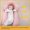 Pillows 06 Months born Baby Anti Startle Comfort Sleeping Solid Color Pillow Cotton Shaped Correction 230331