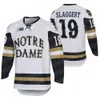 24S vin Notre Dame Fighting Irish Hockey Jersey 2023 College Джесси Лансделл Джейк Пивонка Адам Карашик Ник Лейверманн Мэтт Галайда Спенсер Стэстни Трикотажные изделия