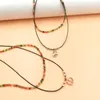Correntes Boho colares coloridos para mulheres para mulheres redondos redondos solares multicamadas Longo Colares de Jóias de Jóias Golas de Presente