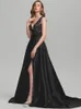 Платья для вечеринок A-Line блестящие элегантные обручальные формальные вечерние платья иллюзия шея с половиной рукава Теня с кристаллами 2023