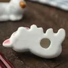 Chopsticks 1PC Cute Animal Holder Japanese Ceramic Chopstick Home Decoration Spoon Tableware Sushi