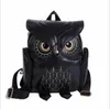 Borse da scuola US Women Lady Leather Girls Owl Backpack Travel PU Spalla casual femminile 230331