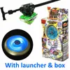 Spinning Top 4D Metal Toys LED Burst Fusion Children Fury Gyroscope Set with Launcher and Box TL06S 230331