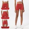 Lu Lu Lemons Yoga Shorts Suit LL Align Womens Sportsシームレスハイウエストパンツランニングジム下着トレーニング短いレギンス