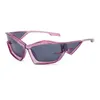 Designer-Sonnenbrille coole Sonnenbrille unregelmäßige Linse Sonnenbrille trendige Mode Damen Markenbrille UV400 Linse Outdoor Radfahren Modebrillen