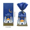 Подарочная упаковка 52550PC EID MUBARAK GIRT SACKS Пластиковые конфеты Candy Cookie Сумка Рамадан Карим