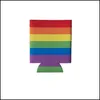 Inne świąteczne zapasy imprezy Rainbow Pride Can Bottle Coolers Rękawy Neopren Zatrudnione LGBT