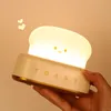 야간 조명 LED 빵 제작자 나이트 라이트 라이트 충전 조화 조화 토스트 램프 침실 타이밍 램프 스위치 어린이 기분 나이트 라이트 P230331