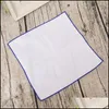 Handkerchief Pocket Squares Handkerchiefs Mens White Cotton 23X23Cm Suits Gentlemen Suit Accessories Square Drop Delivery Home Garde Dhlh4